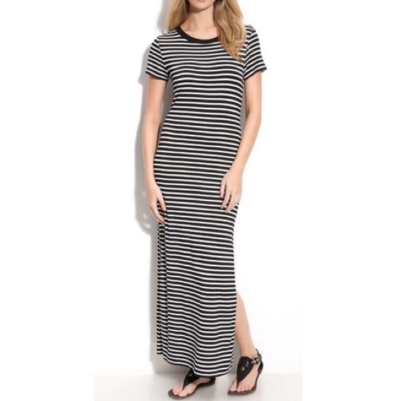 Michael Kors Dresses & Skirts - Michael Kors | Navy & White Striped Maxi Dress